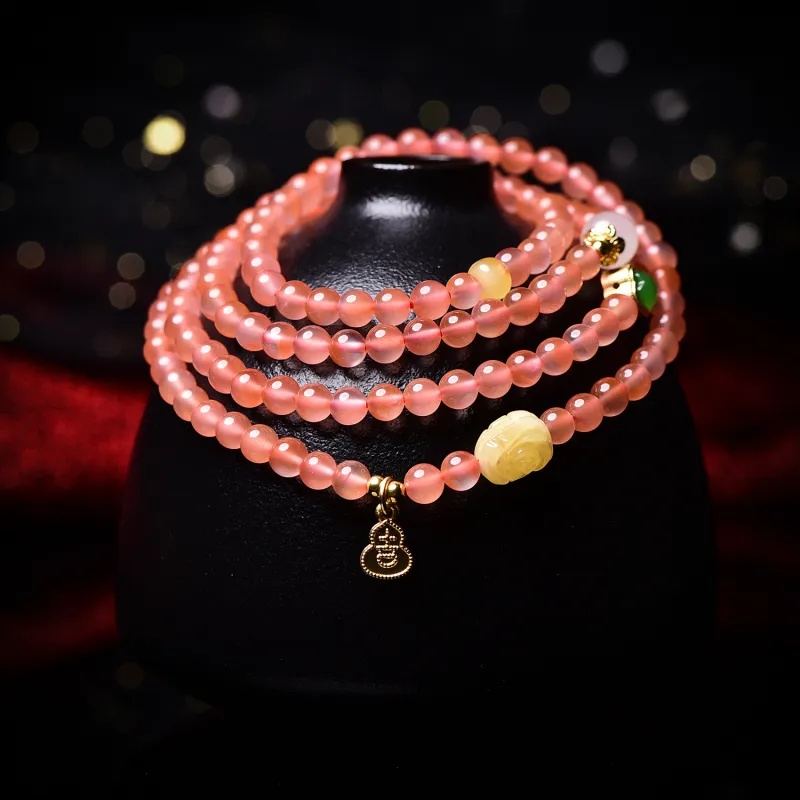 The Call Of The Heart Southern Red Agate Bracelets Unisex-2
