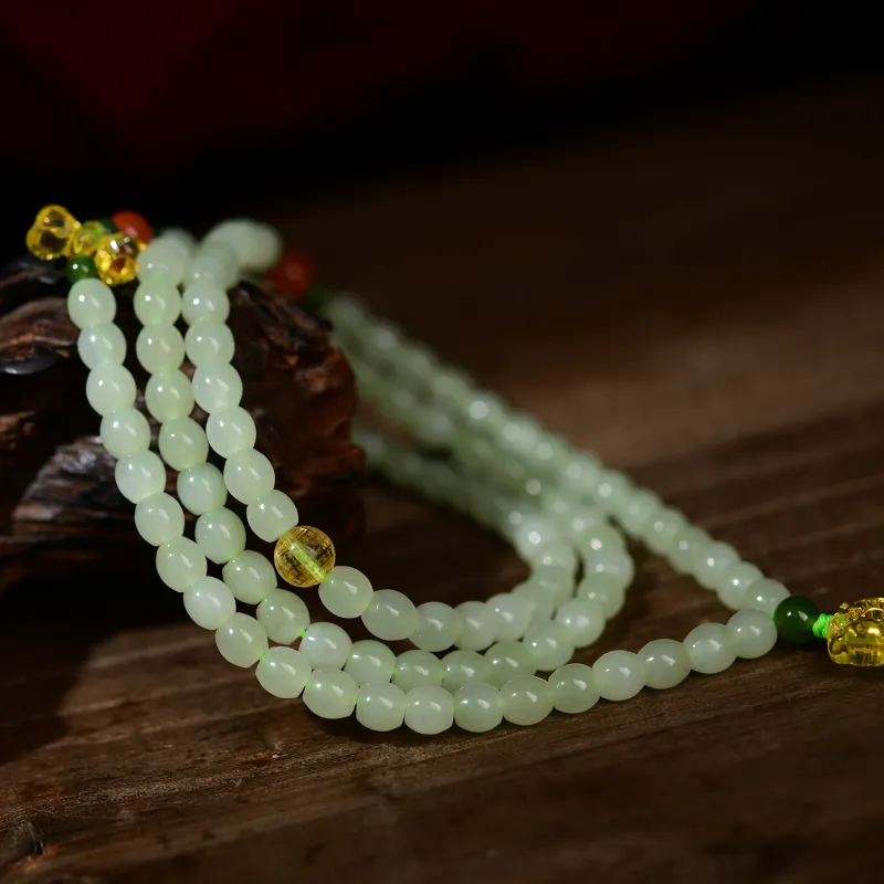 The Call Of The Heart Hetian Jade Bracelets Green Jade Unisex-2