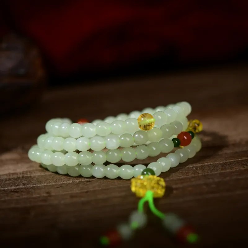 The Call Of The Heart Hetian Jade Bracelets Green Jade Unisex-5