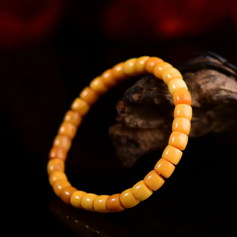 The Call Of The Heart Amber Beeswax Bracelets Unisex-2