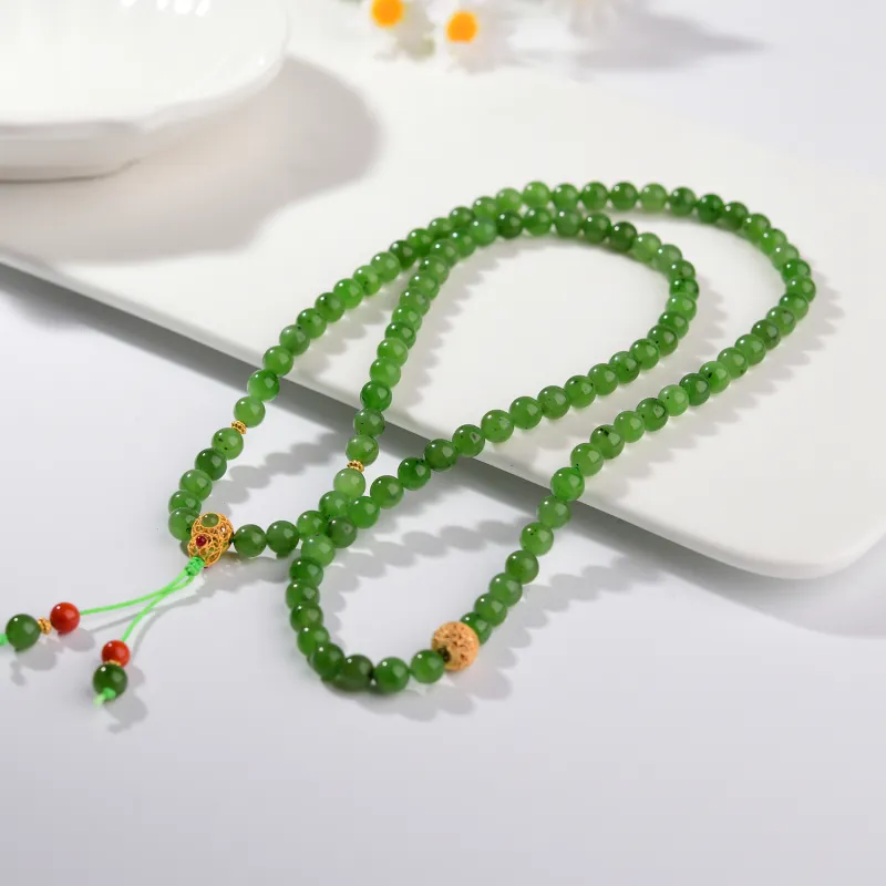 The Call Of The Heart Hetian Jade Bracelets Jasper Unisex-3