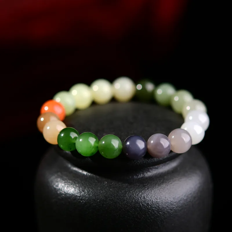 The Call Of The Heart Hetian Jade Bracelets White Jade/Pale Greenish White Jade Unisex-5