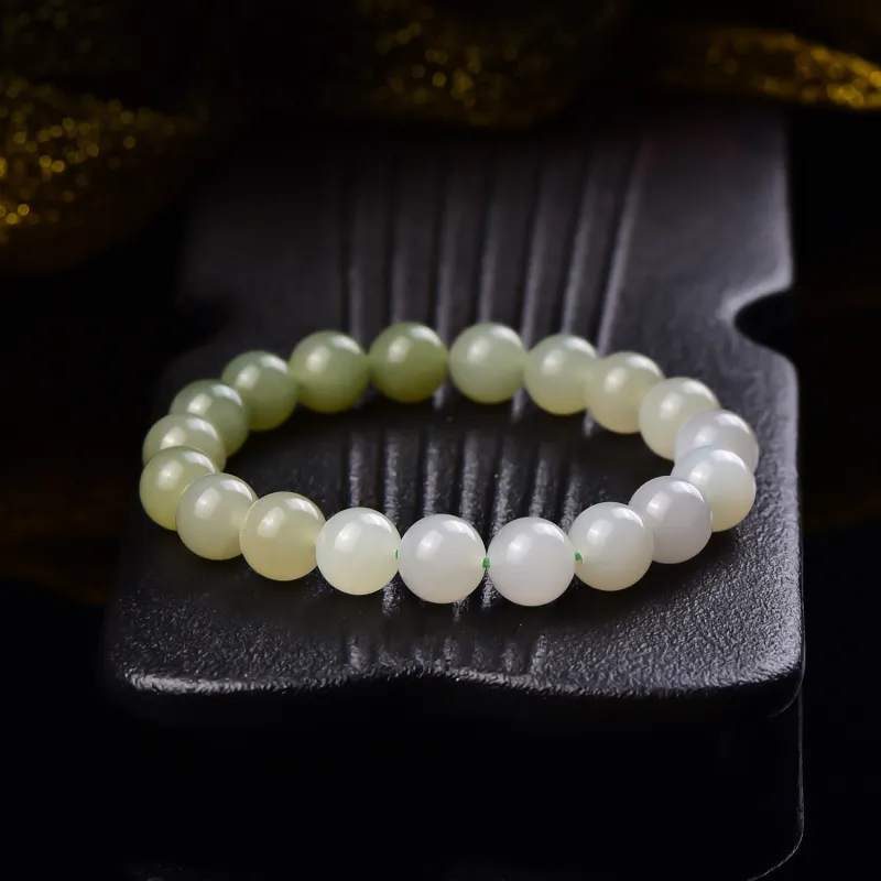 The Call Of The Heart Hetian Jade Bracelets Green Jade Unisex-4