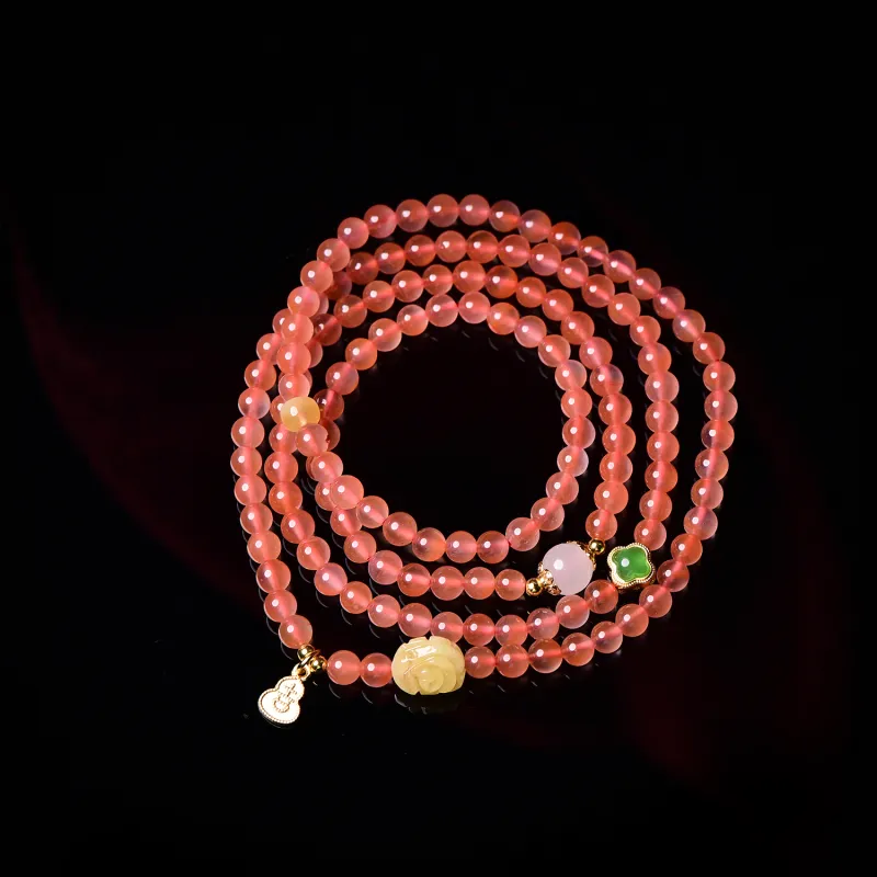 The Call Of The Heart Southern Red Agate Bracelets Unisex-3