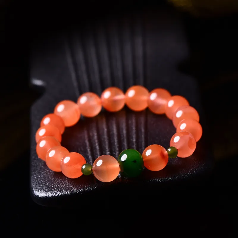 The Call Of The Heart Southern Red Agate Bracelets Unisex-3