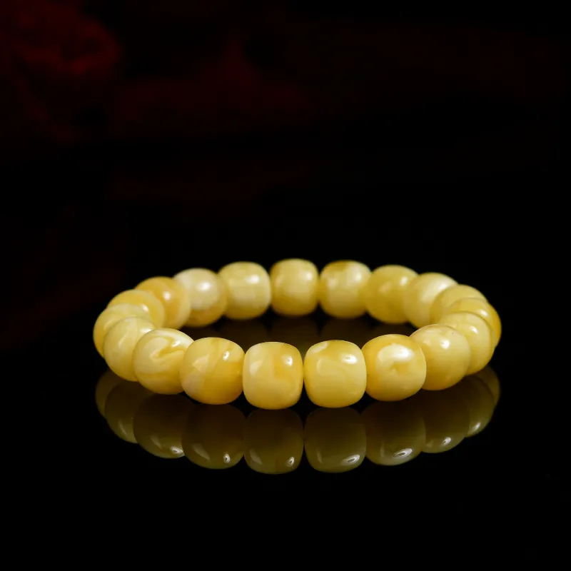 The Call Of The Heart Amber Beeswax Bracelets Unisex-2