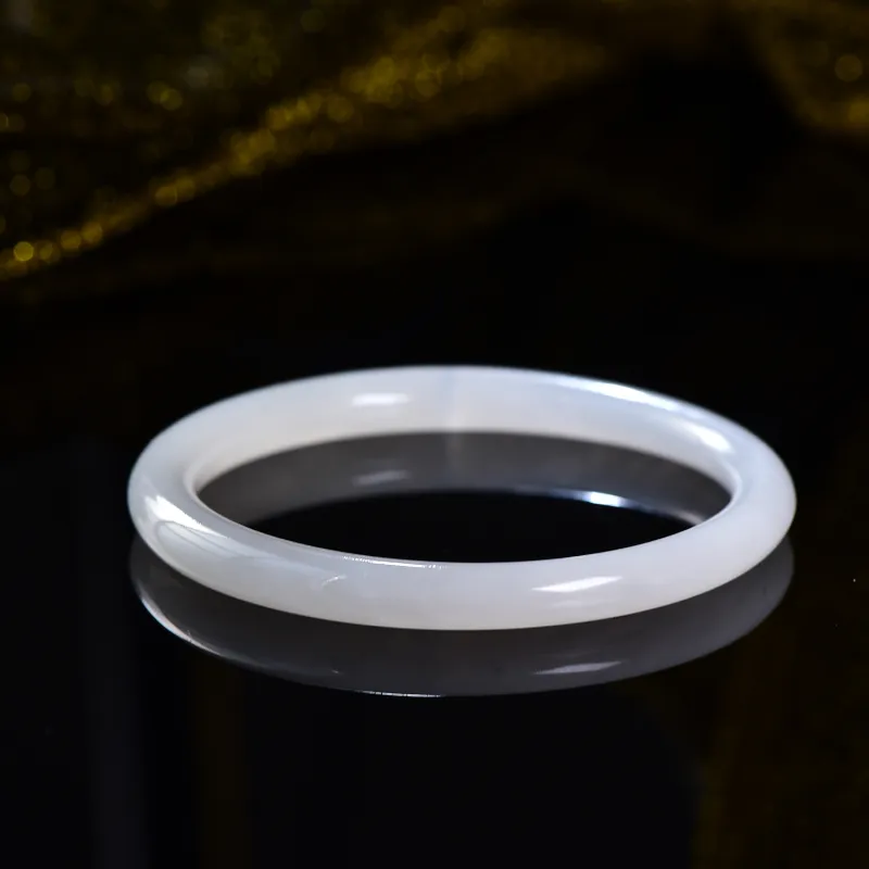 The Call Of The Heart Hetian Jade Bangles White Jade Women's-4