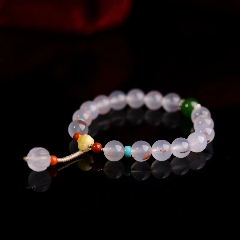 The Call Of The Heart Southern Red Agate Bracelets Unisex-1