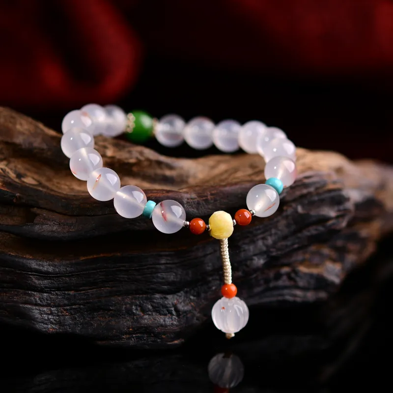 The Call Of The Heart Southern Red Agate Bracelets Unisex-4