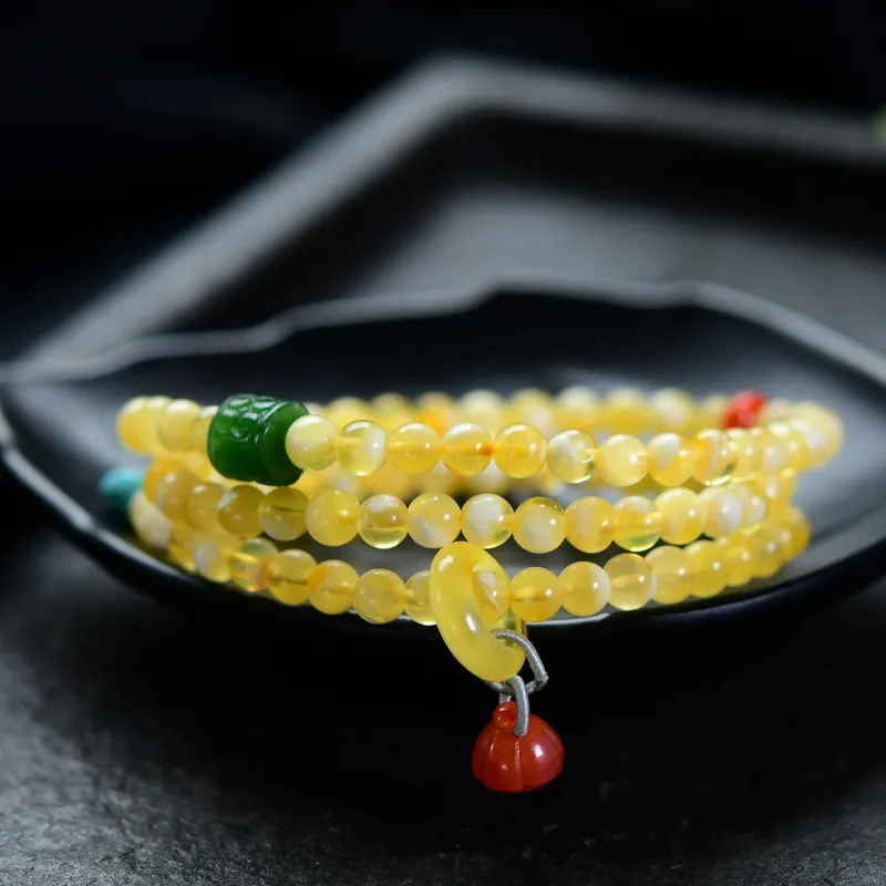The Call Of The Heart Amber Beeswax Fine Jade Bracelets Unisex-3