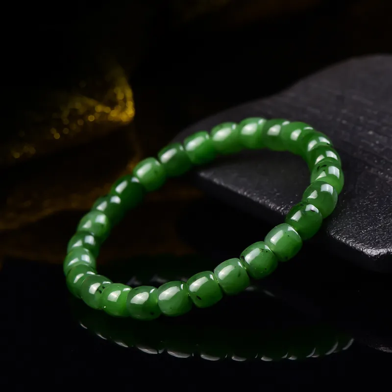 The Call Of The Heart Hetian Jade Bracelets Jasper Unisex-5