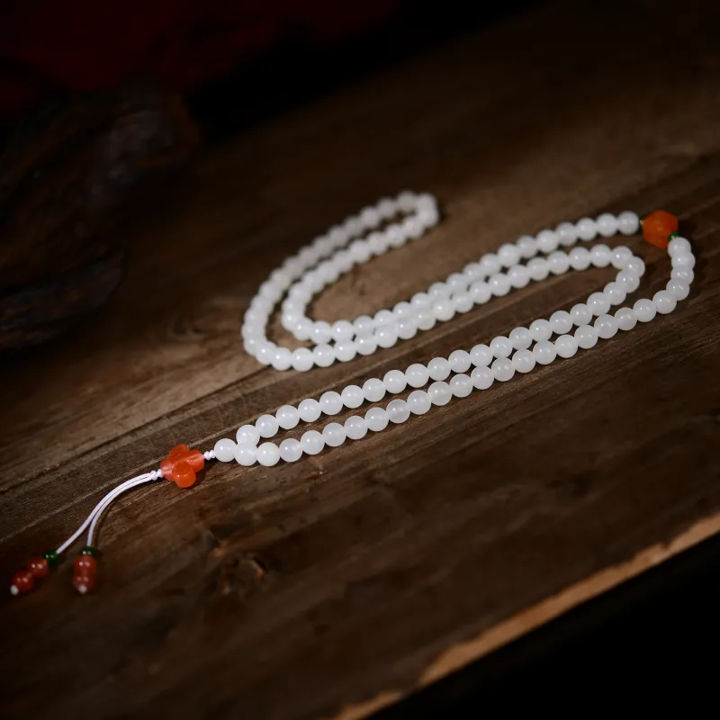 The Call Of The Heart Hetian Jade Bracelets White Jade Unisex-4