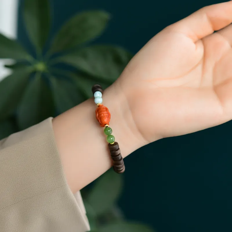 The Call Of The Heart Agarwood Bracelets Unisex-1