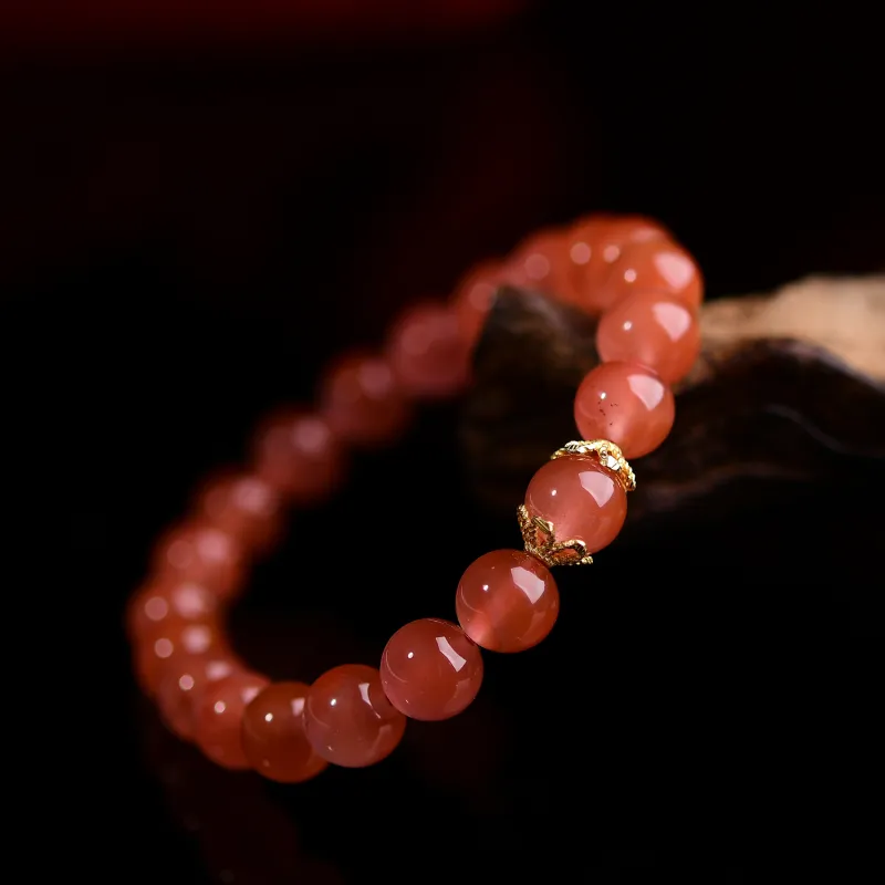 The Call Of The Heart Southern Red Agate Bracelets Unisex-3