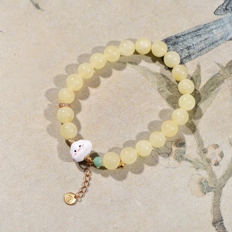 The Call Of The Heart Amber Beeswax Bracelets Unisex-2