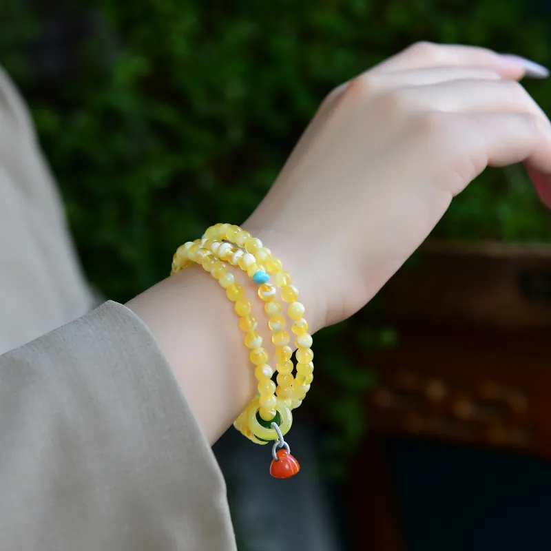 The Call Of The Heart Amber Beeswax Fine Jade Bracelets Unisex-2