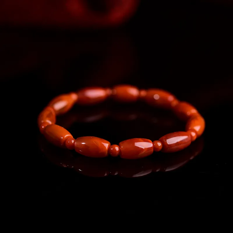 The Call Of The Heart Southern Red Agate Fine Jade Bracelets Unisex-2