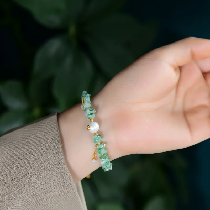 The Call Of The Heart Ice Glutinous Jadeite Bracelets Unisex-3
