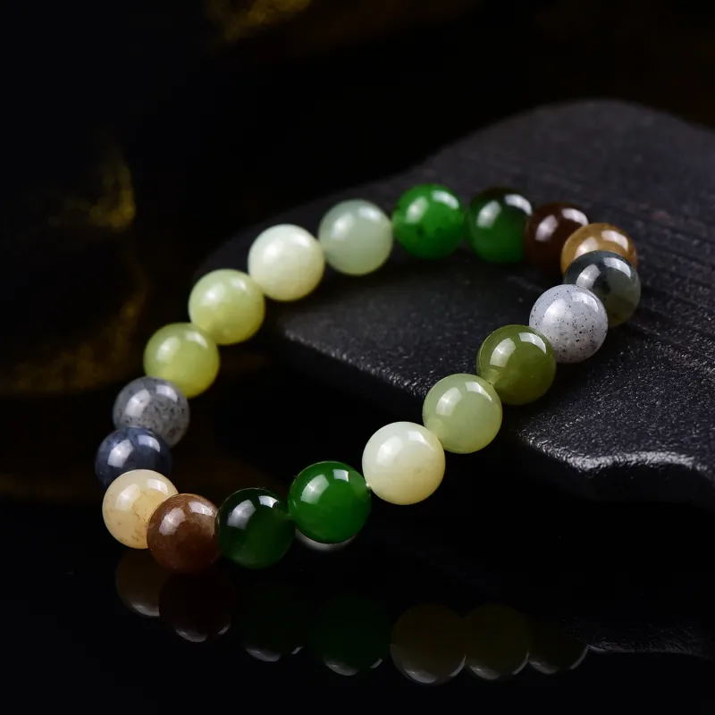 The Call Of The Heart Hetian Jade Bracelets Green Jade Unisex-4