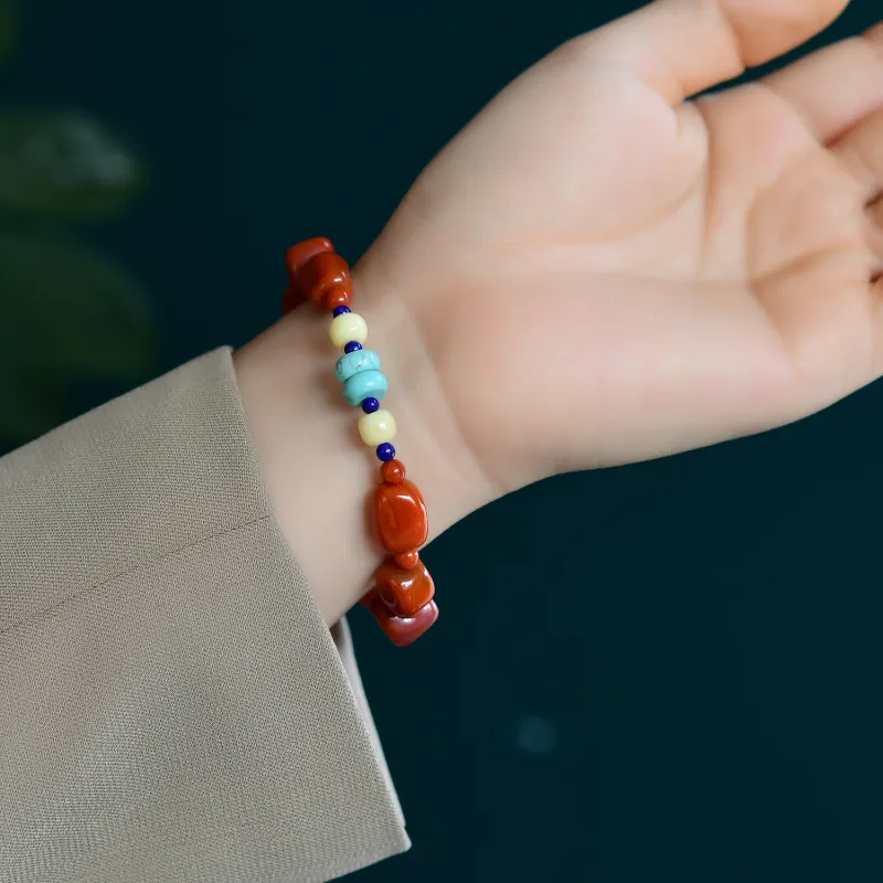 The Call Of The Heart South Red Agate Fine Jade Bracelets Unisex-5