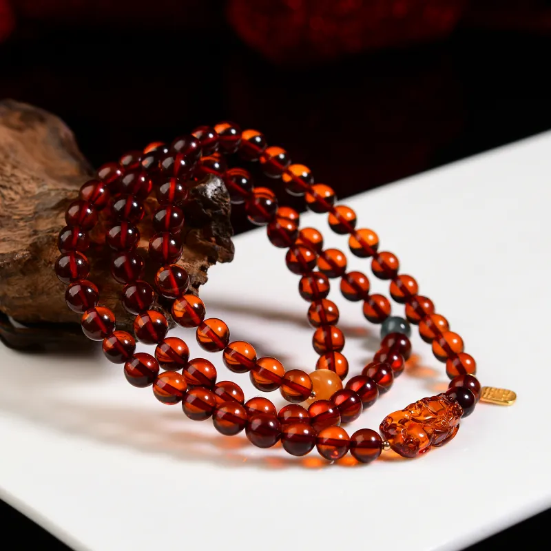 The Call Of The Heart Amber Beeswax Bracelets Unisex-5