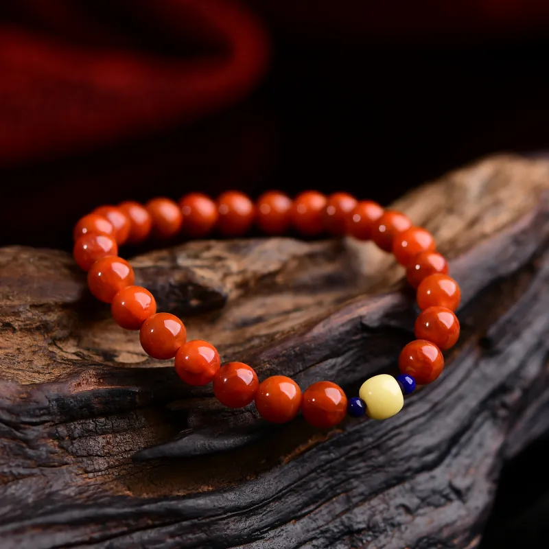The Call Of The Heart Southern Red Agate Jade Bracelets Unisex-4