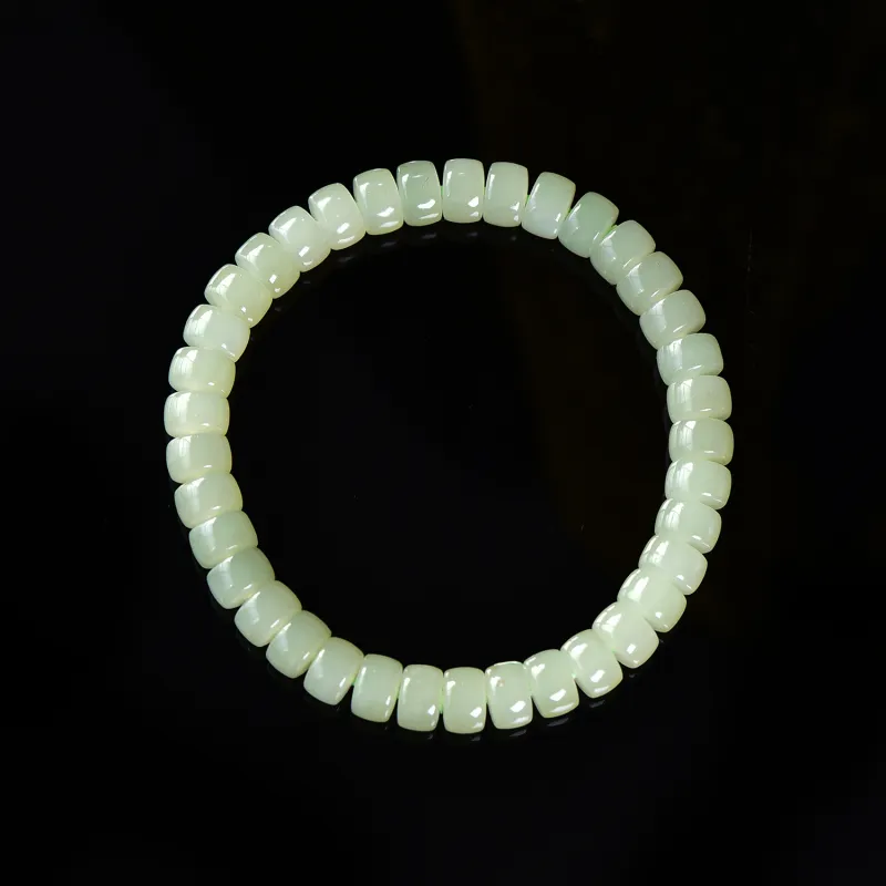 The Call Of The Heart Hetian Jade Bracelets Green Jade Unisex-2