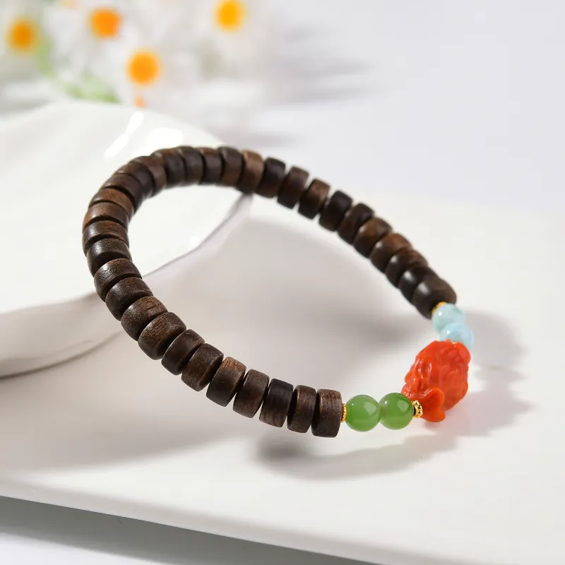 The Call Of The Heart Agarwood Bracelets Unisex-4