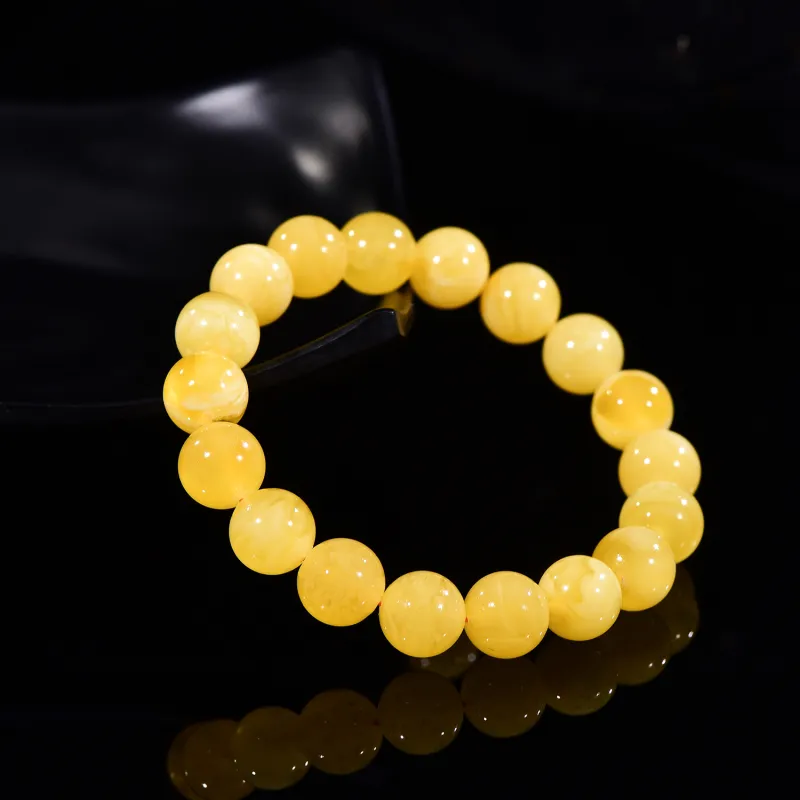The Call Of The Heart Amber Beeswax Bracelets Unisex-4