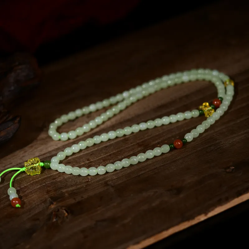 The Call Of The Heart Hetian Jade Bracelets Green Jade Unisex-6
