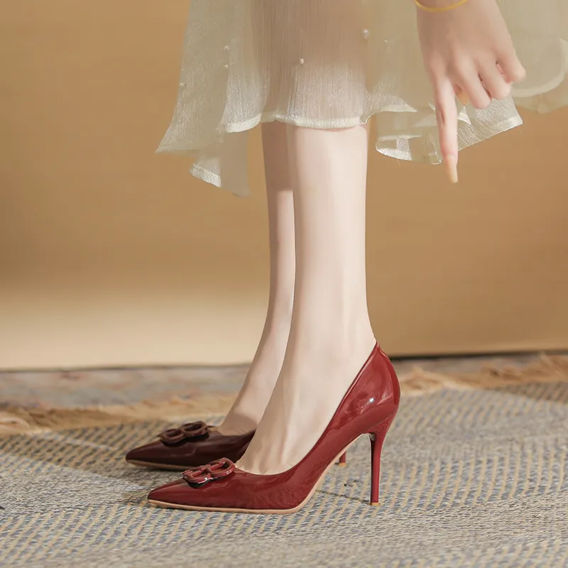 YAFEI XUANYU Slim Heel High Heels Women's-17