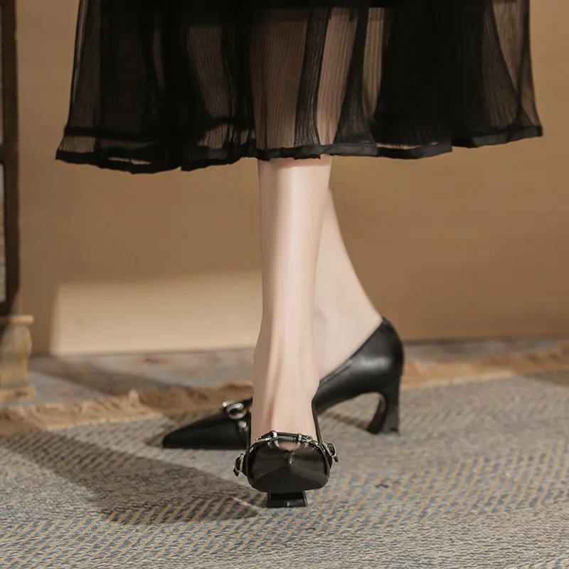 YAFEI XUANYU Chunky Heel High Heels 6CM Women's-13