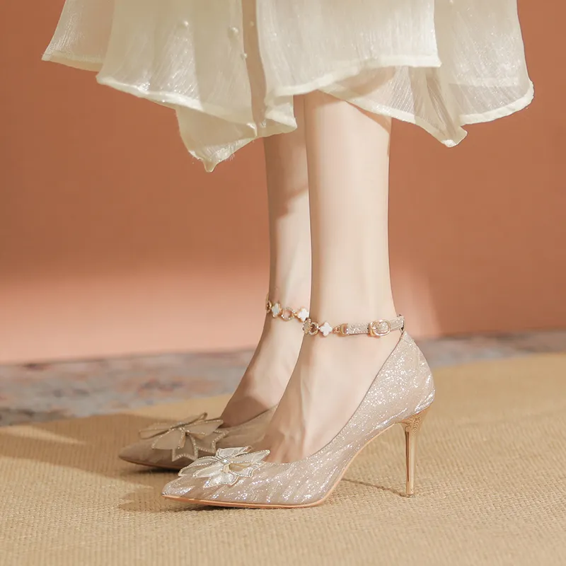 YAFEI XUANYU Slim Heel High Heels 6cm Women's-5