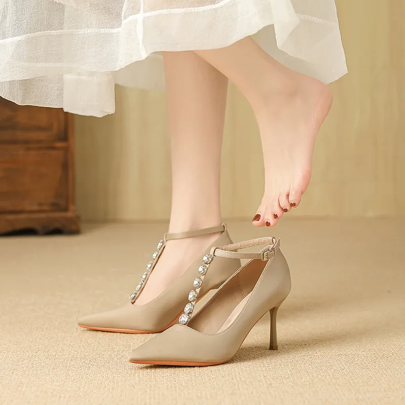 YAFEI XUANYU Slim Heel High Heels Women's-16
