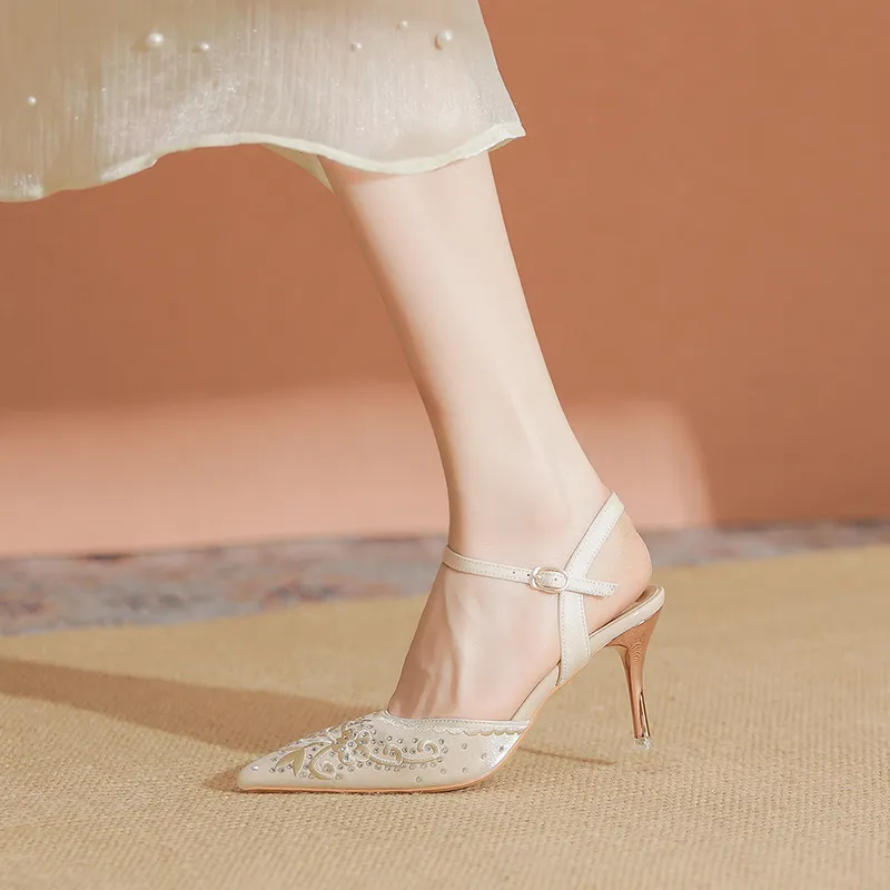 YAFEI XUANYU Slim Heel High Heels 7cm Women's-17