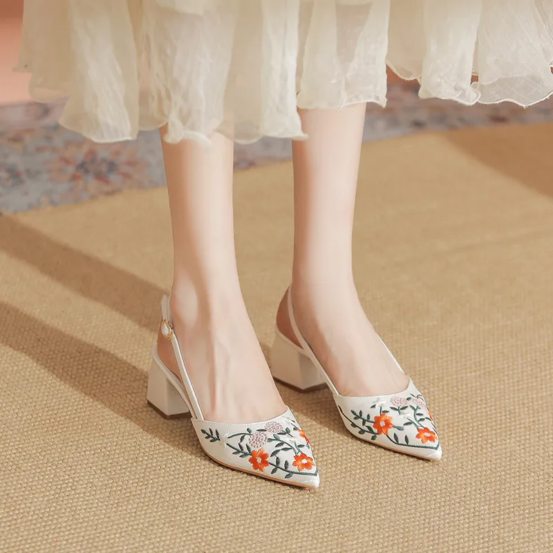 YAFEI XUANYU Chunky Heel High Heels 5cm Women's-8