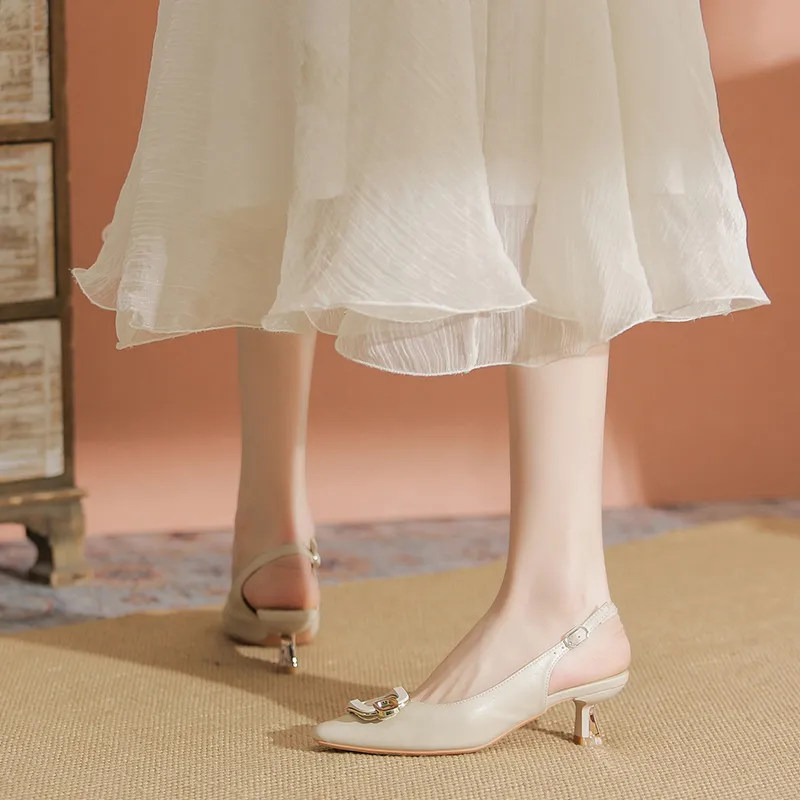 YAFEI XUANYU Slim Heel High Heels 4.5cm Women's-6