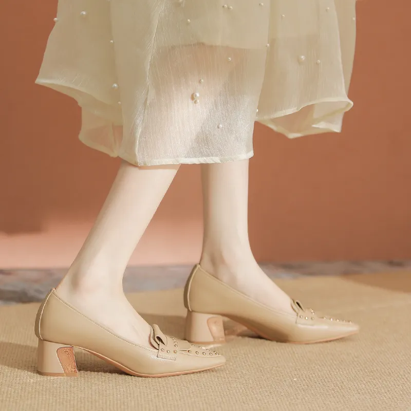 YAFEI XUANYU Chunky Heel High Heels 5cm Women's-28
