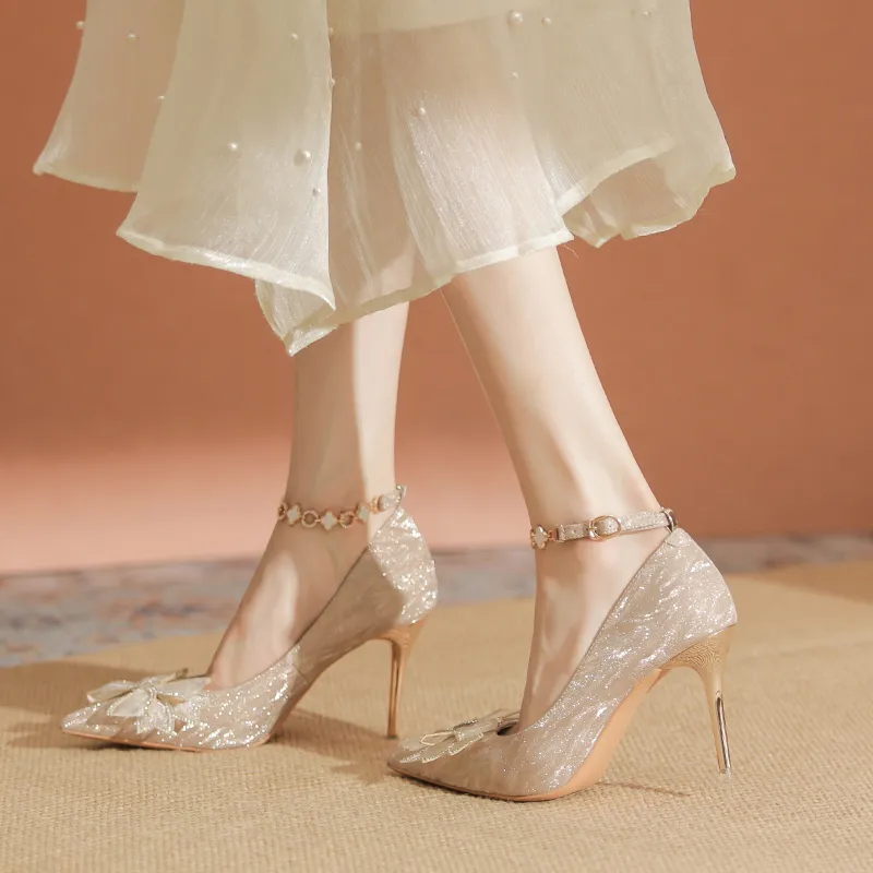 YAFEI XUANYU Slim Heel High Heels 6cm Women's-4