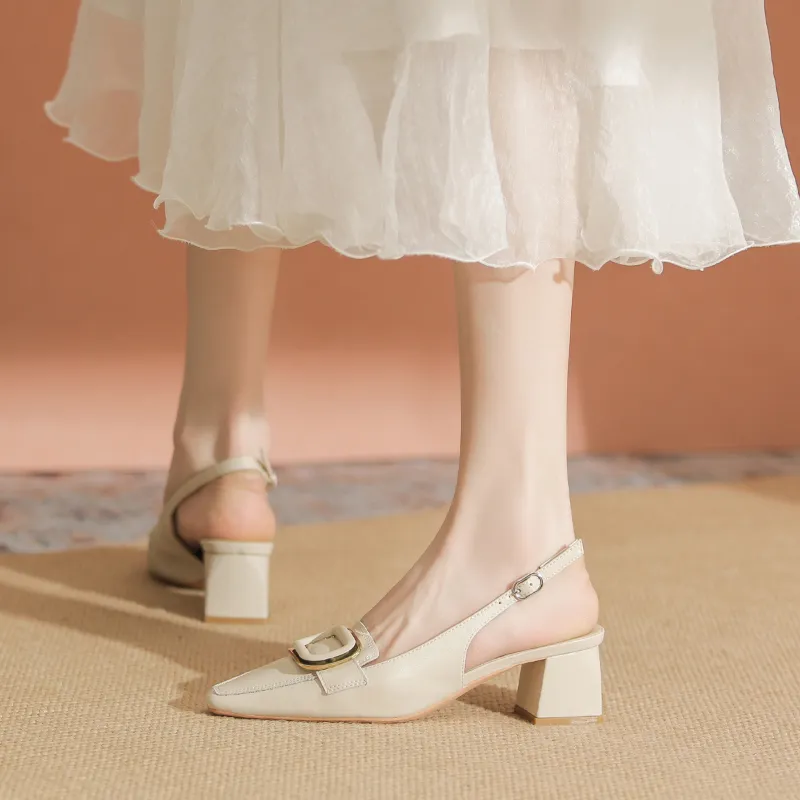 YAFEI XUANYU Chunky Heel High Heels 5cm Women's-4