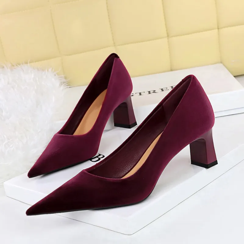 YAFEI XUANYU Chunky Heel High Heels 6CM Women's-21