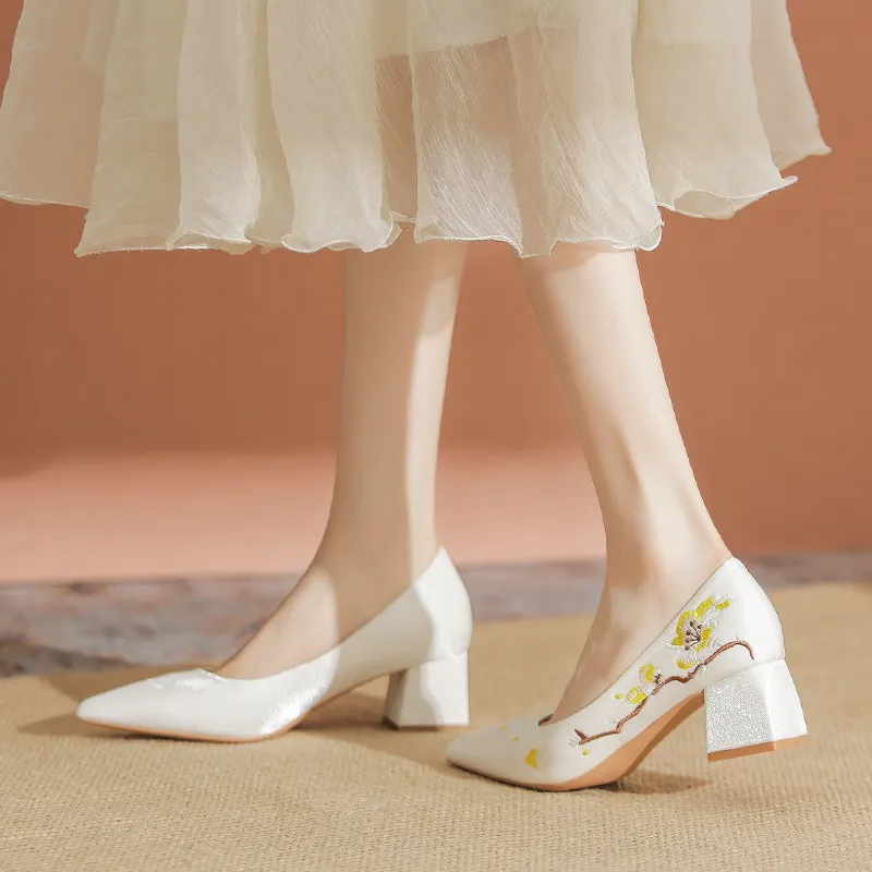 YAFEI XUANYU Chunky Heel High Heels 5cm Women's-5