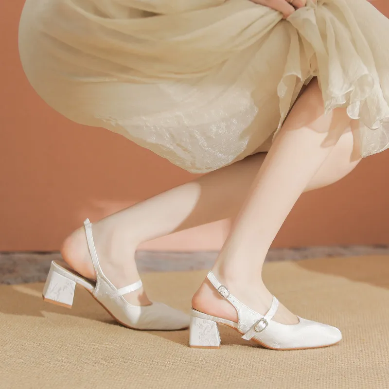 YAFEI XUANYU Chunky Heel High Heels 5CM Women's-13