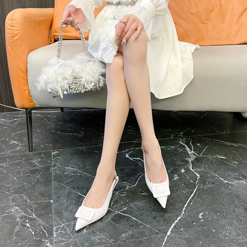 YAFEI XUANYU Slim Heel High Heels 6cm Women's-5