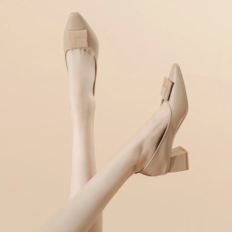 YAFEI XUANYU Chunky Heel High Heels 5cm Women's-14