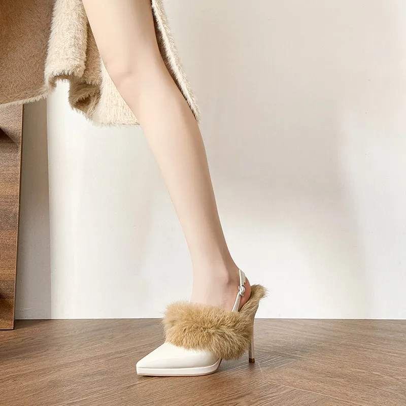 YAFEI XUANYU Slim Heel High Heels 10CM Women's-9