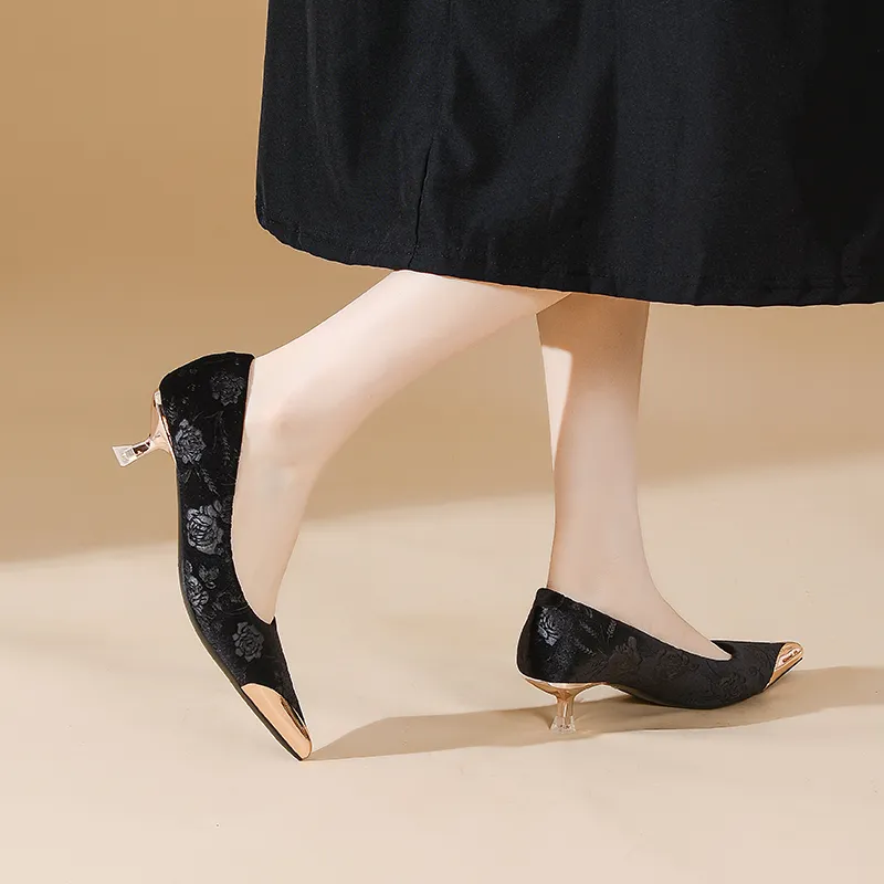YAFEI XUANYU Slim Heel High Heels 5CM Women's-4