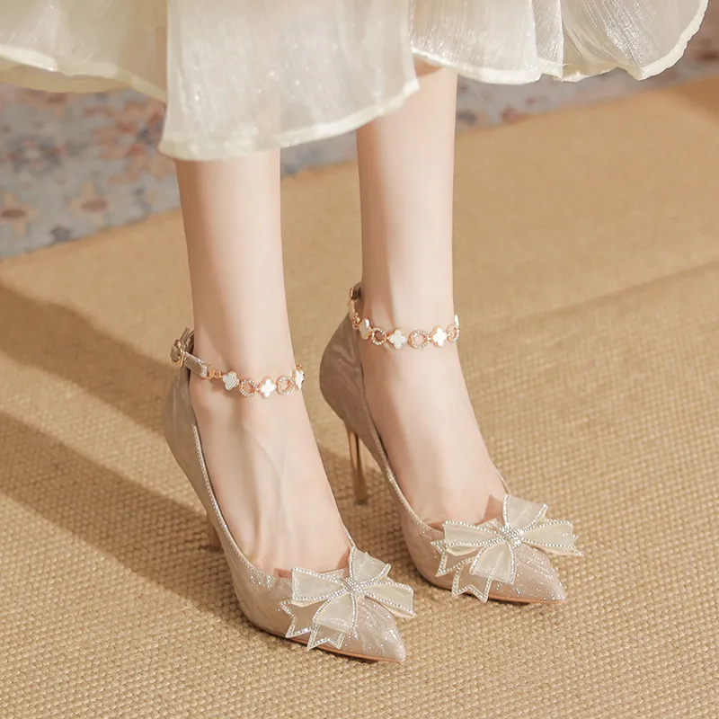 YAFEI XUANYU Slim Heel High Heels 6cm Women's-7