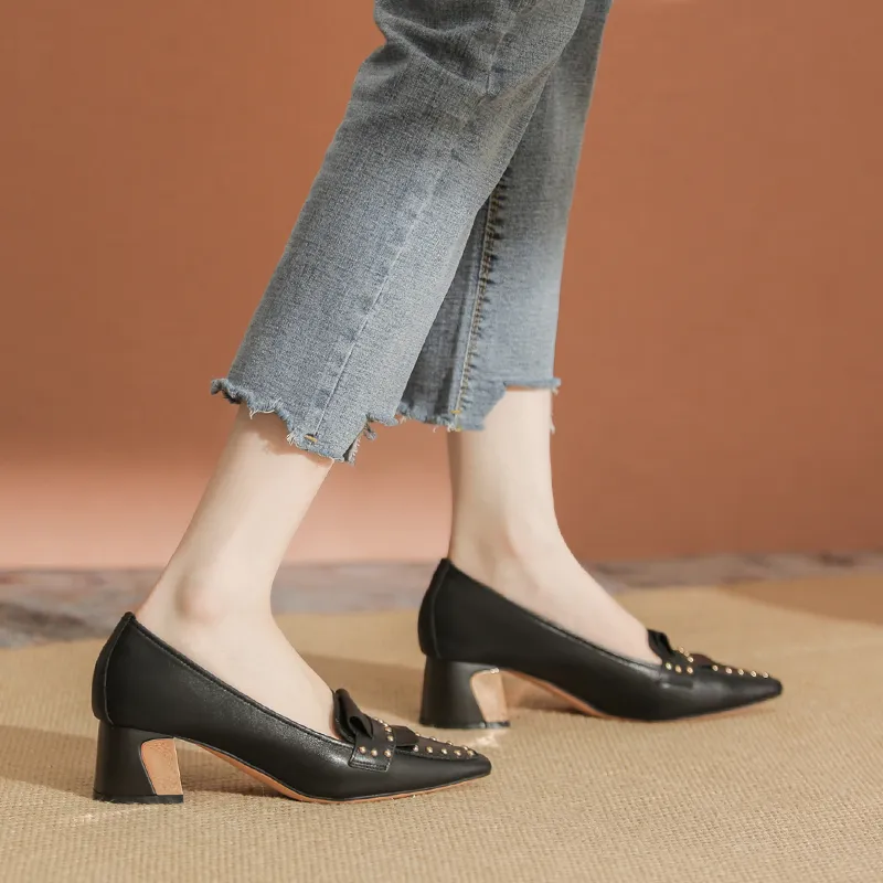 YAFEI XUANYU Chunky Heel High Heels 5cm Women's-8