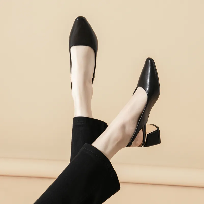 YAFEI XUANYU Chunky Heel High Heels 5cm Women's-6